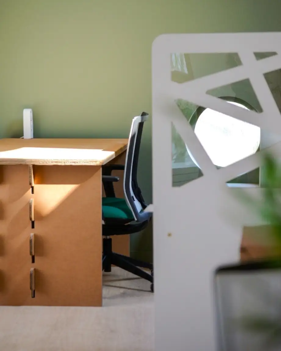 un mobilier en carton écologique
