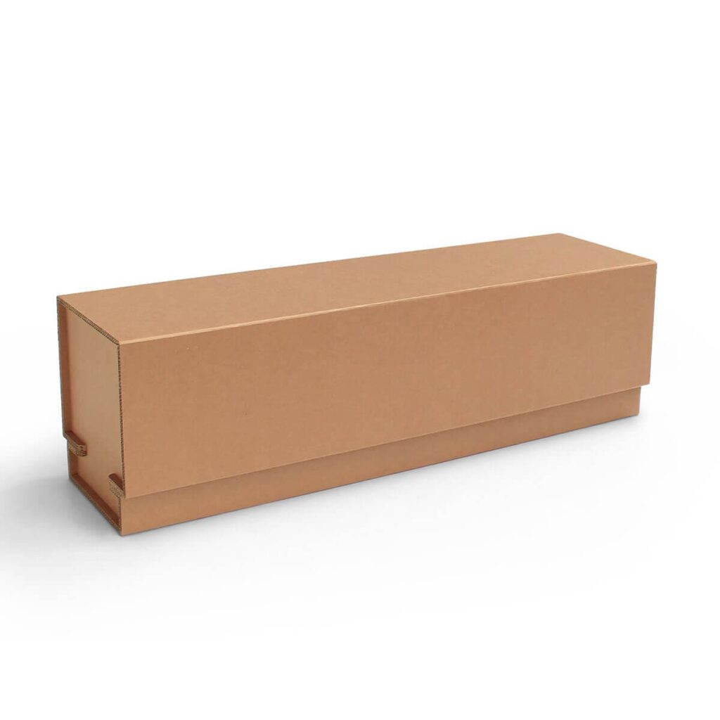 Banc modulaire en carton écologique pour l’aménagement d’entreprises, idéal pour les espaces de pause professionnels ou bureaux ouverts avec plateau cartonné stable et design épuré - Le Meuble en Carton une marque du groupe Natur Design
