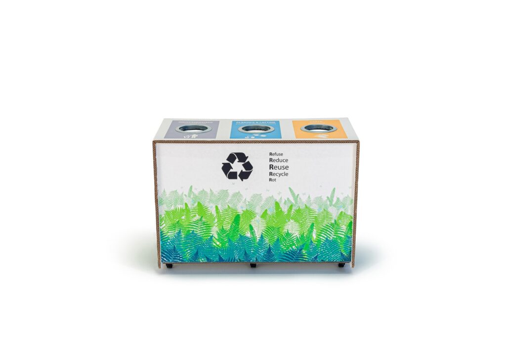 Bac de tri en carton ELGON - Le Meuble en Carton