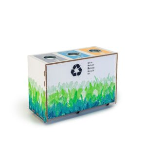 Poubelles et bacs de tri en carton