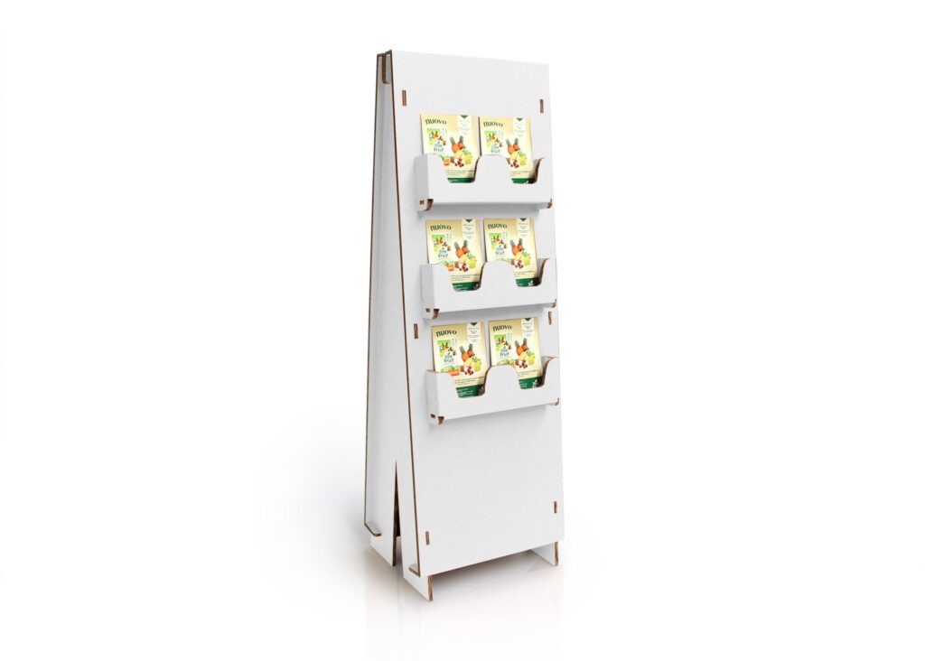 Porte-flyers en carton KONGUR B - Le Meuble en Carton