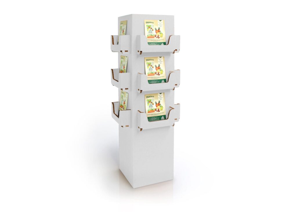 Porte-flyers en carton KONGUR C - Le Meuble en Carton