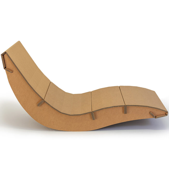 Chaise longue en carton JUNGFRAU Rocking - Le Meuble en Carton