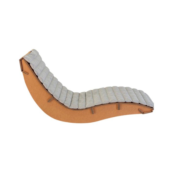 Chaise longue en carton JUNGFRAU Rocking - Le Meuble en Carton