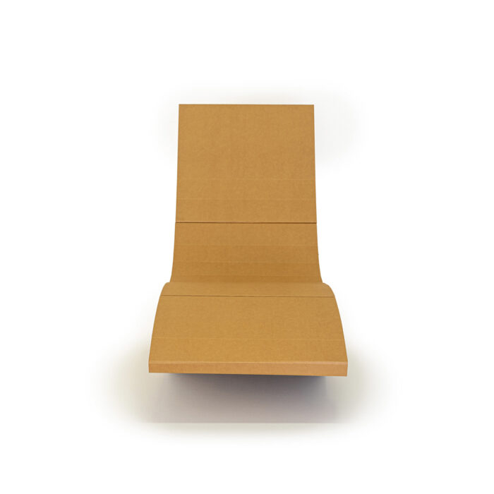 Chaise longue en carton JUNGFRAU - Le Meuble en Carton