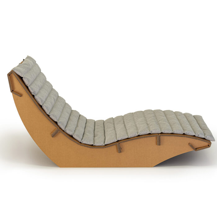 Chaise longue en carton JUNGFRAU - Le Meuble en Carton