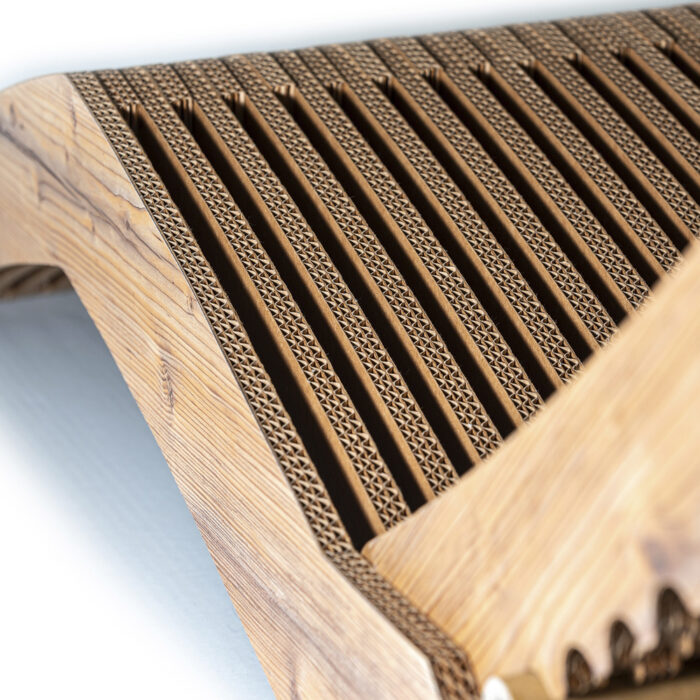 Chaise longue en carton RUITOR - Le Meuble en Carton