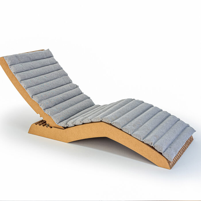 Chaise longue en carton RUITOR - Le Meuble en Carton