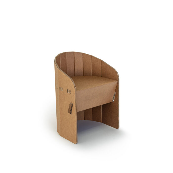 Fauteuil en carton TERSIVA - Le Meuble en Carton