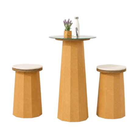 Table haute en carton ETNA