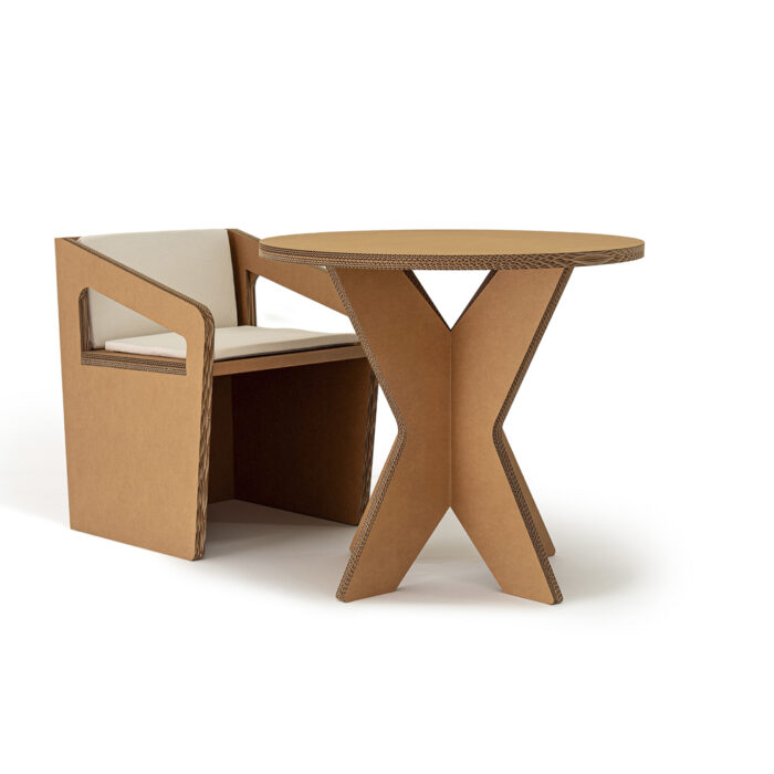 Table en carton OLYMPE E - Le Meuble en Carton
