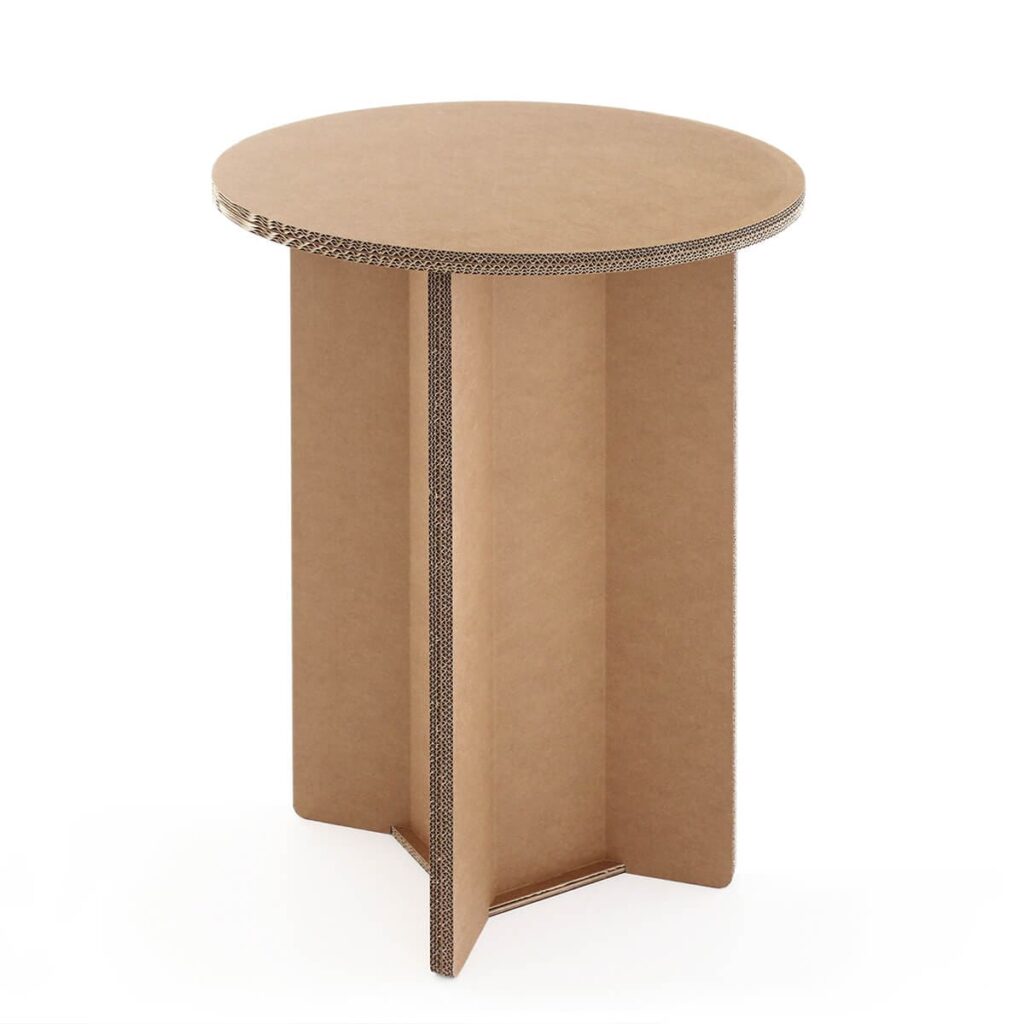 Tables hautes en carton