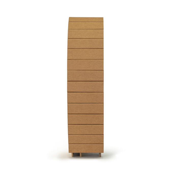 Présentoir à bouteilles en carton DÔME - Le Meuble en Carton
